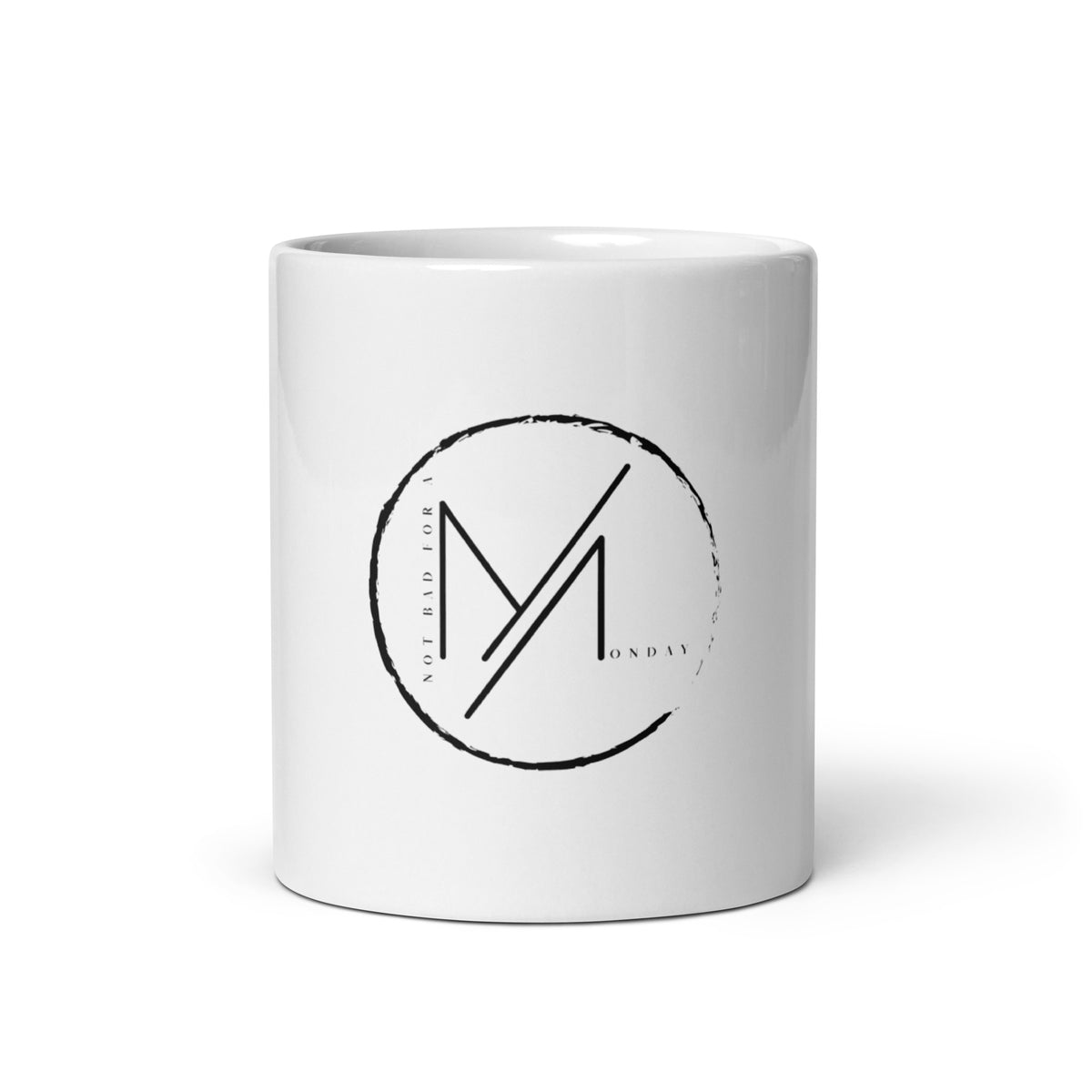 White glossy mug