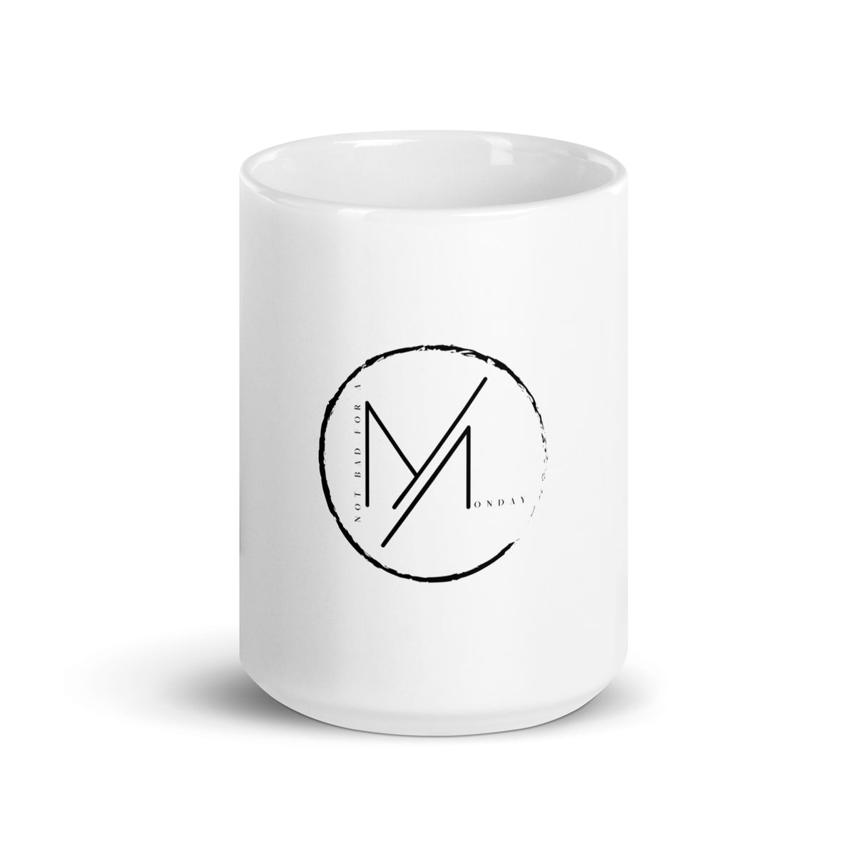 White glossy mug